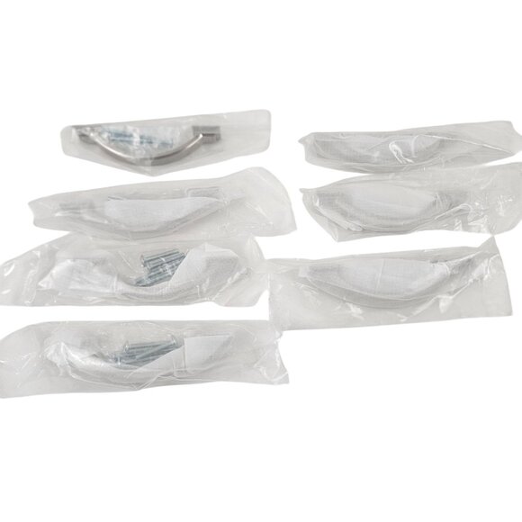 Asidrama Cabinet Pulls Dresser Handles Set of 7 New Includes Screws Silver - Picture 1 of 8